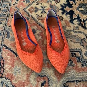 Orange W7 Rothy’s - gently worn